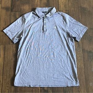 Travis Mathew Casual Golf Polo Shirt Purple | Men’s Size Large